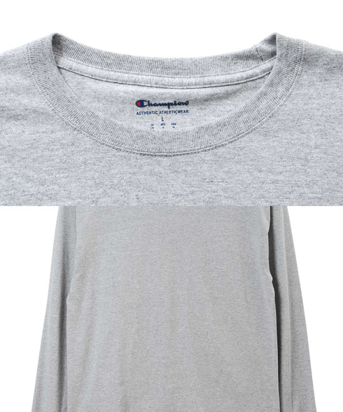 Champion(チャンピオン)B品 アウトレット 訳アリ クルーネック 5.3 OZ コットンロングスリーブTシャツ | 長袖 Tシャツ メンズ ブランド ティーシャツ 長袖Tシャツ 無地