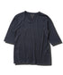 TRVネック五分袖Tシャツ