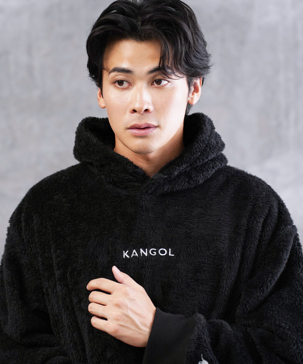 KANGOL / カンゴール 別注 コラボ オーバーサイズ ボア フリース プル