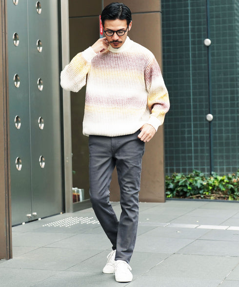 チャコールグレー MODEL : GO 180cm 66kg Lsize