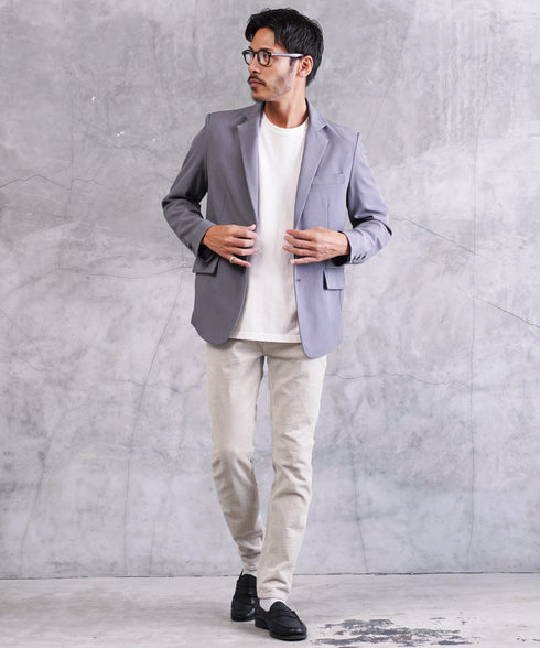 スリムフィットストレッチチノパン│メンズ 細め チノ ビジネス カジュアル ブラック ベージュ グレー きれい目 清潔感