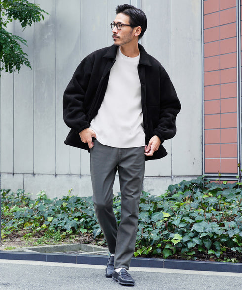 スリムフィットストレッチチノパン│メンズ 細め チノ ビジネス カジュアル ブラック ベージュ グレー きれい目 清潔感