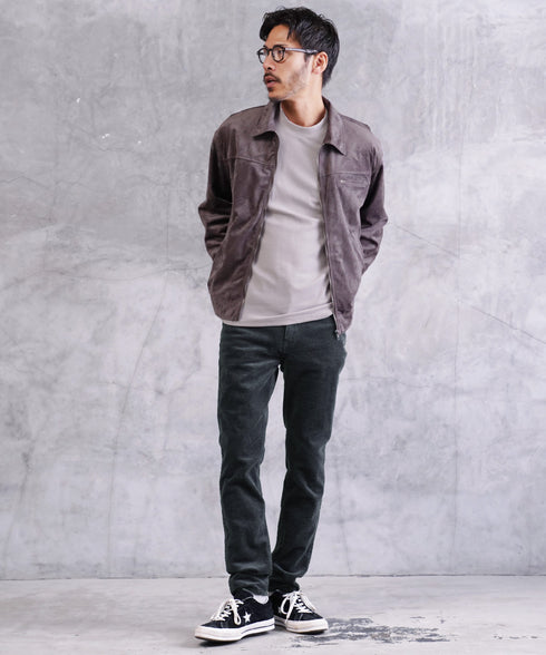 スリムフィットストレッチチノパン│メンズ 細め チノ ビジネス カジュアル ブラック ベージュ グレー きれい目 清潔感