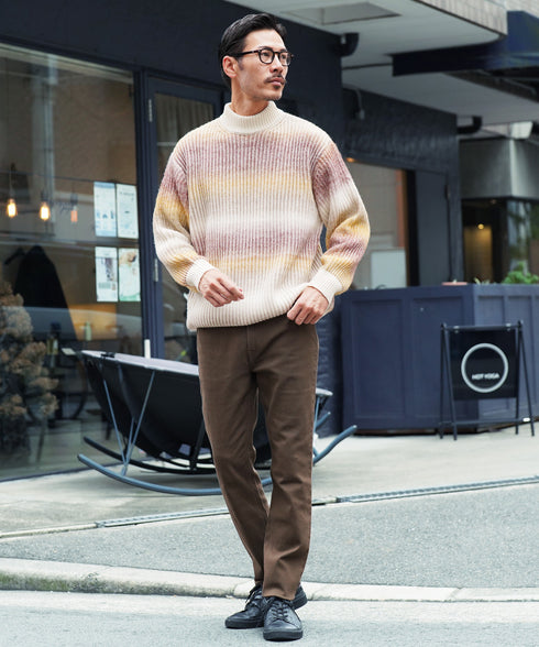 スリムフィットストレッチチノパン│メンズ 細め チノ ビジネス カジュアル ブラック ベージュ グレー きれい目 清潔感