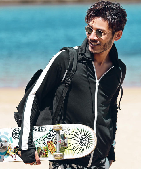 ブラック1ライン MODEL : GO 180cm 66kg Lsize