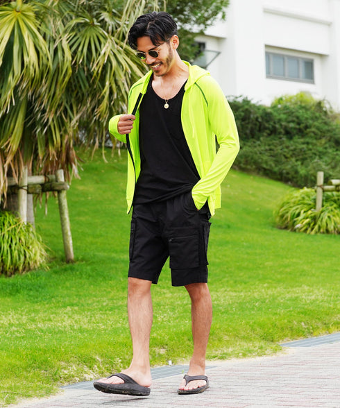 ネオンイエロー MODEL : GO 180cm 66kg Lsize