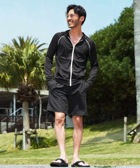 スイムショートパンツ│メンズ 水着 スイムウェア サーフパンツ 海 水陸両用 速乾 ボードショーツ