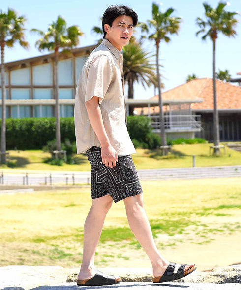 スイムショートパンツ│メンズ 水着 スイムウェア サーフパンツ 海 水陸両用 速乾 ボードショーツ (コピー)