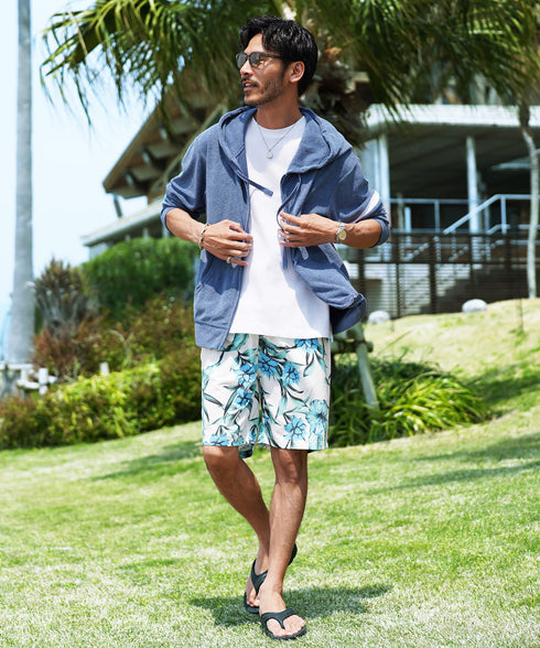 スイムショートパンツ│メンズ 水着 スイムウェア サーフパンツ 海 水陸両用 速乾 ボードショーツ