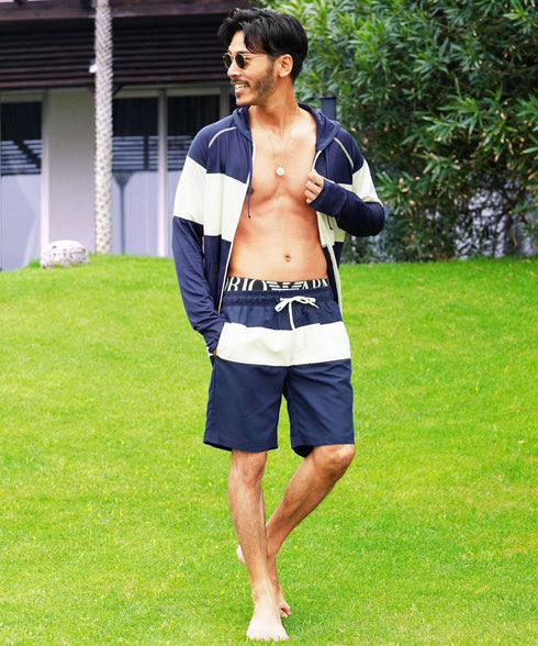 ネイビーライン MODEL : GO 180cm 66kg Lsize