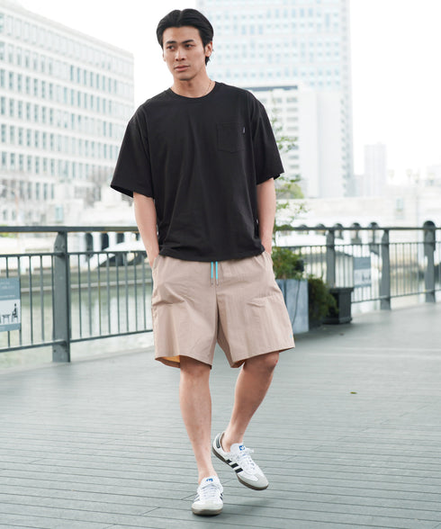 KANGOL / カンゴール 別注 コラボ ロゴ 刺繍 ビッグシルエット 半袖 Tシャツ |Tシャツ クルーネック メンズ ブランド 半袖 無地 カットソー