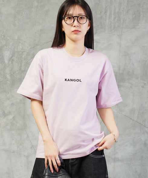 KANGOL / カンゴール 別注 コラボ ロゴ 刺繍 ビッグシルエット 半袖 Tシャツ |Tシャツ クルーネック メンズ ブランド 半袖 無地 カットソー