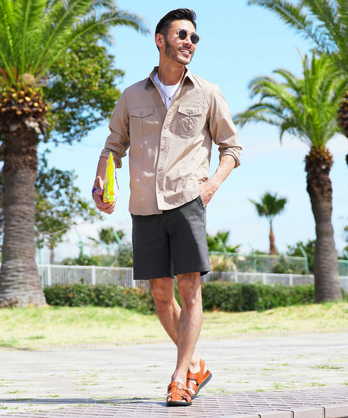 チャコールグレー MODEL : GO 180cm 66kg Lsize