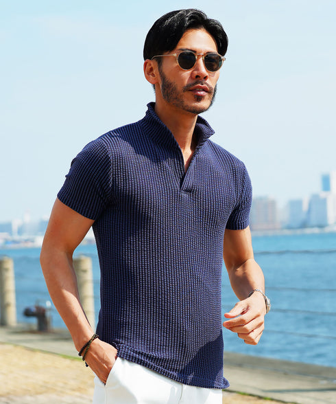 ネイビー MODEL : GO 180cm 66kg Lsize