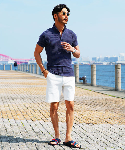 ネイビー MODEL : GO 180cm 66kg Lsize