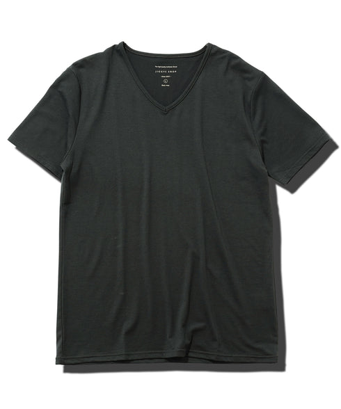 Vネック半袖Tシャツ