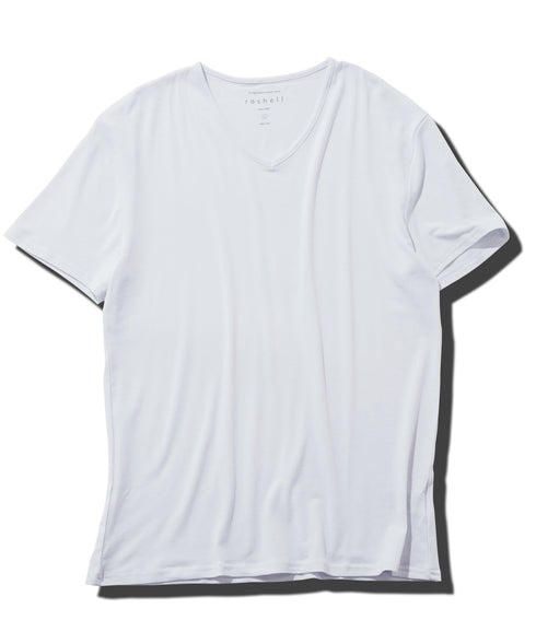 Vネック半袖Tシャツ