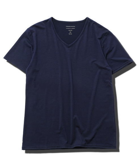 Vネック半袖Tシャツ