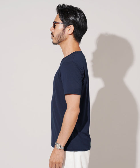 TRVネック半袖Tシャツ