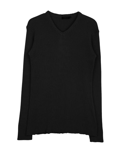 aブラック(Vネック)