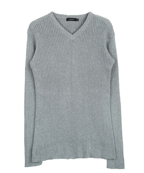 aミックスグレー(Vネック)