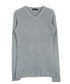 aミックスグレー(Vネック)