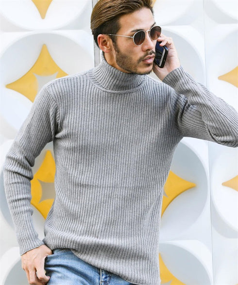 bミックスグレー(タートルネック) MODEL : GO 180cm 66kg Lsize