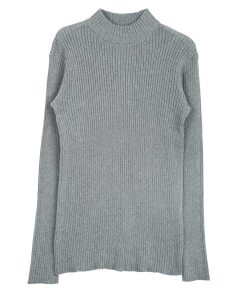 cミックスグレー(モックネック)