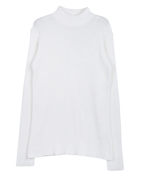 cオフホワイト(モックネック)