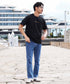 Fブラック MODEL : GO 180cm 66kg Lsize