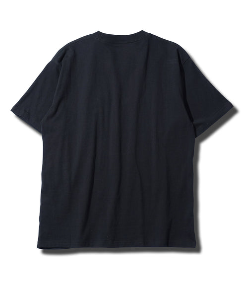 刺繍ロゴTシャツ│メンズ Tシャツ 刺繍 夏 半袖 綿100% コットン100 ワインポイントホワイト ブラック サーフ系 ストリート系 ロゴ クルーネック ユニセックス