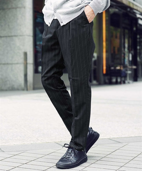 ネイビーストライプ MODEL : GO 180cm 66kg Lsize