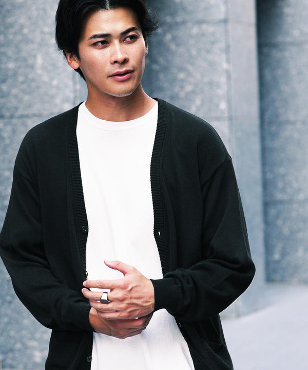 コットンカーディガン│トップス ニットカーデ 無地 長袖 レディース ユニセックス オーガニックコットン 綿 S M L XL 春 春服 秋 秋服 JIGGYSSHOP