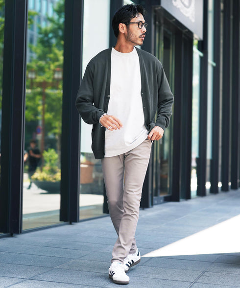 コットンカーディガン│トップス ニットカーデ 無地 長袖 レディース ユニセックス オーガニックコットン 綿 S M L XL 春 春服 秋 秋服 JIGGYSSHOP