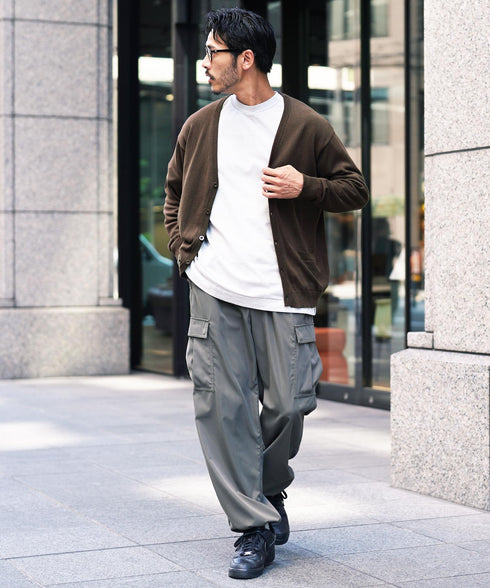 コットンカーディガン│トップス ニットカーデ 無地 長袖 レディース ユニセックス オーガニックコットン 綿 S M L XL 春 春服 秋 秋服 JIGGYSSHOP