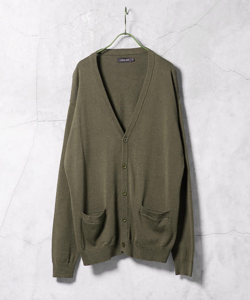 コットンカーディガン│トップス ニットカーデ 無地 長袖 レディース ユニセックス オーガニックコットン 綿 S M L XL 春 春服 秋 秋服 JIGGYSSHOP