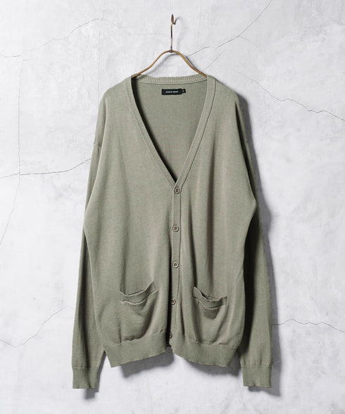 コットンカーディガン│トップス ニットカーデ 無地 長袖 レディース ユニセックス オーガニックコットン 綿 S M L XL 春 春服 秋 秋服 JIGGYSSHOP