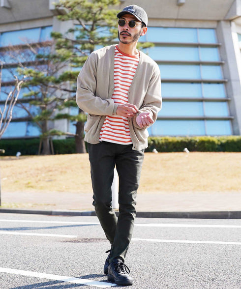 グレージュ MODEL : GO 180cm 66kg Lsize