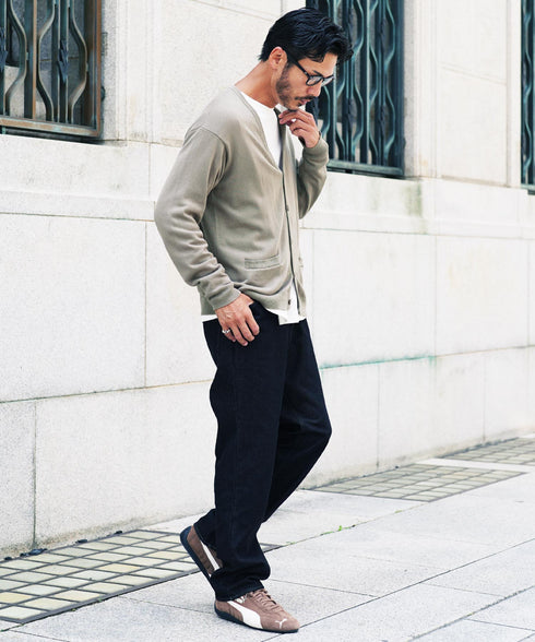 コットンカーディガン│トップス ニットカーデ 無地 長袖 レディース ユニセックス オーガニックコットン 綿 S M L XL 春 春服 秋 秋服 JIGGYSSHOP