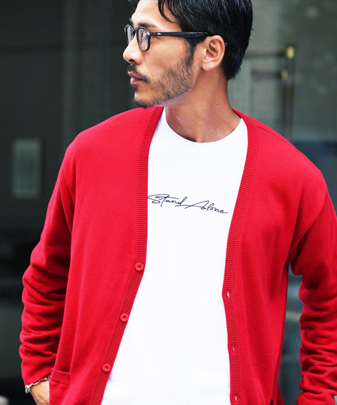 コットンカーディガン│トップス ニットカーデ 無地 長袖 レディース ユニセックス オーガニックコットン 綿 S M L XL 春 春服 秋 秋服 JIGGYSSHOP