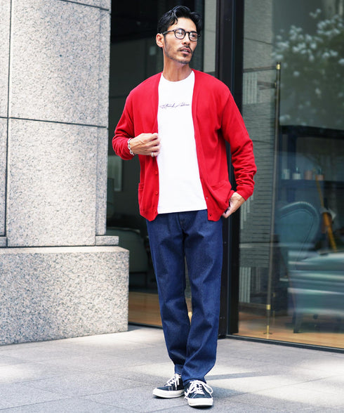 コットンカーディガン│トップス ニットカーデ 無地 長袖 レディース ユニセックス オーガニックコットン 綿 S M L XL 春 春服 秋 秋服 JIGGYSSHOP