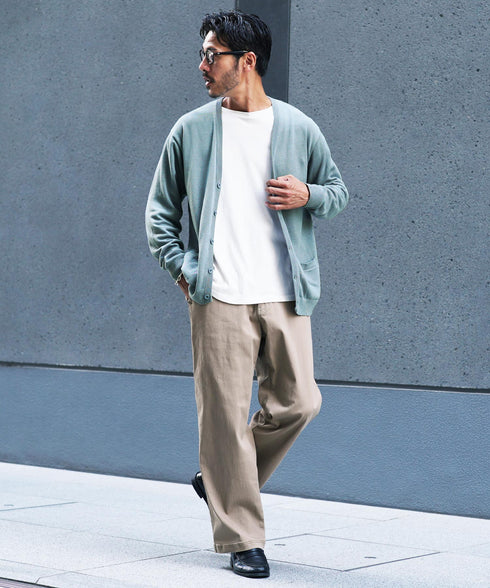 コットンカーディガン│トップス ニットカーデ 無地 長袖 レディース ユニセックス オーガニックコットン 綿 S M L XL 春 春服 秋 秋服 JIGGYSSHOP