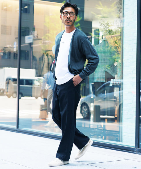 コットンカーディガン│トップス ニットカーデ 無地 長袖 レディース ユニセックス オーガニックコットン 綿 S M L XL 春 春服 秋 秋服 JIGGYSSHOP