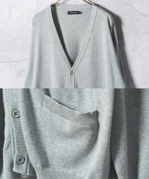 コットンカーディガン│トップス ニットカーデ 無地 長袖 レディース ユニセックス オーガニックコットン 綿 S M L XL 春 春服 秋 秋服 JIGGYSSHOP