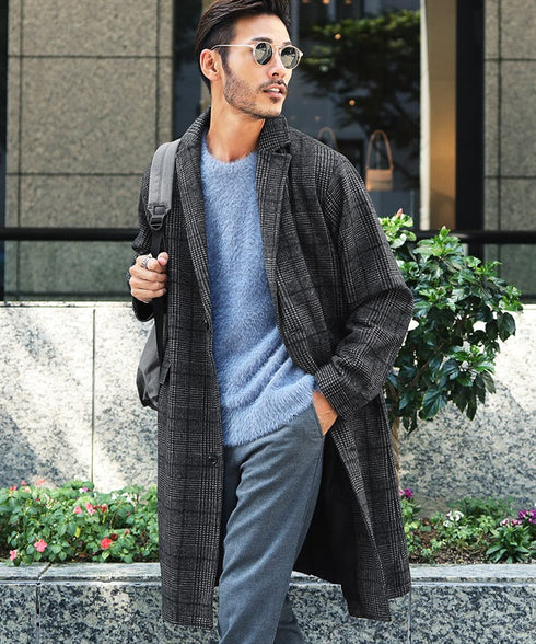 aグレーチェック MODEL : GO 180cm 66kg Lsize