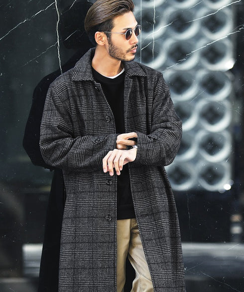 bグレ-チェック MODEL : GO 180cm 66kg Lsize