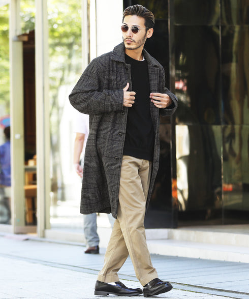 bグレ-チェック MODEL : GO 180cm 66kg Lsize