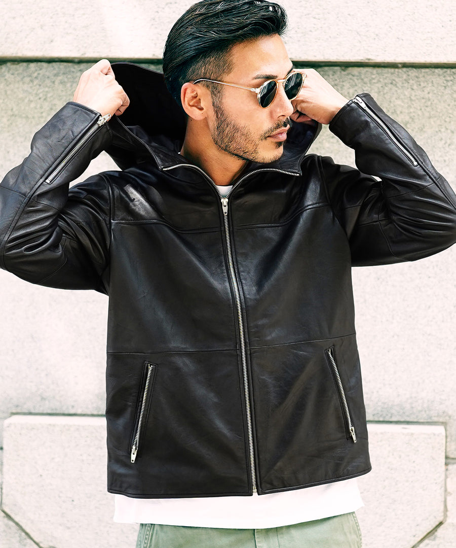 C(パーカー)ブラック MODEL : GO 180cm 66kg Lsize