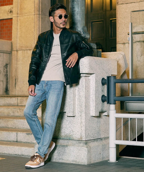 E(MA-1)ブラック MODEL : GO 180cm 66kg Lsize