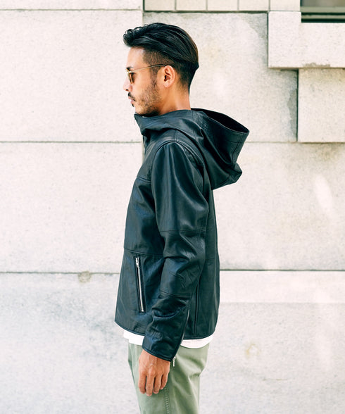 C(パーカー)ブラック MODEL : GO 180cm 66kg Lsize